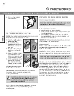 Preview for 8 page of Yardworks 060-1662-4 Instruction Manual