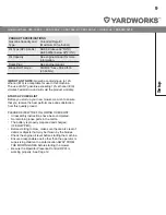 Preview for 9 page of Yardworks 060-1662-4 Instruction Manual