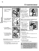 Preview for 14 page of Yardworks 060-1662-4 Instruction Manual