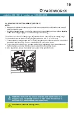 Предварительный просмотр 19 страницы Yardworks 060-1981-4 Instruction Manual