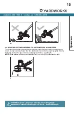 Предварительный просмотр 15 страницы Yardworks 060-1983-0 Instruction Manual