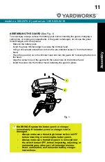 Предварительный просмотр 11 страницы Yardworks 060-2370-2 Instruction Manual