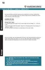 Preview for 18 page of Yardworks 060-3095-2 Instruction Manual