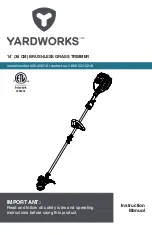 Preview for 1 page of Yardworks 060-3097-8 Instruction Manual