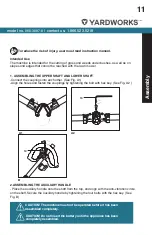 Предварительный просмотр 11 страницы Yardworks 060-3097-8 Instruction Manual