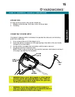 Предварительный просмотр 15 страницы Yardworks 060-3808-8 Operator'S Manual