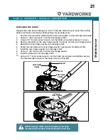 Предварительный просмотр 21 страницы Yardworks 060-3808-8 Operator'S Manual