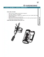 Предварительный просмотр 17 страницы Yardworks 060-3864-2 Operator'S Manual