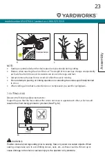 Предварительный просмотр 23 страницы Yardworks 14 A Instruction Manual