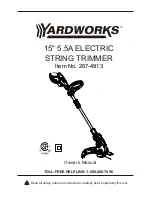 Yardworks 15" 5.5A Owner'S Manual preview