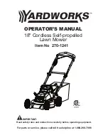 Предварительный просмотр 1 страницы Yardworks 270-1241 Operator'S Manual