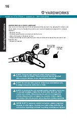 Предварительный просмотр 16 страницы Yardworks 274-1754-8 Instruction Manual