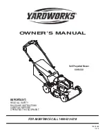 Предварительный просмотр 1 страницы Yardworks 60-1643-0 Owner'S Manual