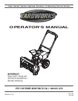 Preview for 1 page of Yardworks 769-04164 Operator'S Manual