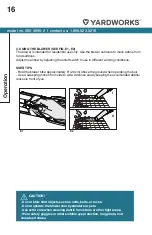 Предварительный просмотр 16 страницы Yardworks CBV48BCU.9 Instruction Manual