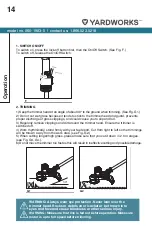 Preview for 14 page of Yardworks CGT48CU Instruction Manual