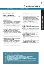 Предварительный просмотр 5 страницы Yardworks CLM48BCU1 Instruction Manual