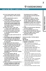 Предварительный просмотр 7 страницы Yardworks CLM48BCU1 Instruction Manual