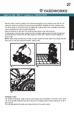 Предварительный просмотр 27 страницы Yardworks CLM48BCU1 Instruction Manual