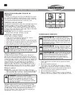 Предварительный просмотр 30 страницы Yardworks YW2510 Instruction Manual