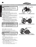 Предварительный просмотр 34 страницы Yardworks YW2510 Instruction Manual