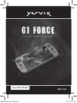 Preview for 1 page of Yarvik G1 FORCE Factory Reset