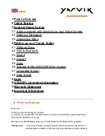 Preview for 1 page of Yarvik Tablet Instructions Manual