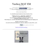 Yashica MAT EM Quick Start Manual preview
