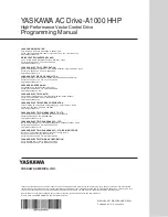 Preview for 360 page of YASKAWA A1000 HHP Programming Manual