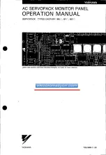 YASKAWA CACR-SR BE Series Operation Manual предпросмотр