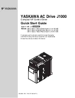 YASKAWA CIMR-JCBA0001 Quick Start Manual preview