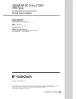 Предварительный просмотр 32 страницы YASKAWA CIMR-VC*****H**-00 series Quick Start Manual