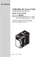 Preview for 1 page of YASKAWA CIMR-VC series Quick Start Manual