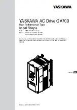 YASKAWA CIPR-GA70C Series Initial Steps preview