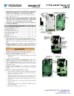 YASKAWA CM093 Manual preview