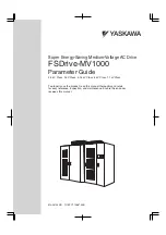 Preview for 1 page of YASKAWA FSDrive-MV1000 Series Parameter Manual