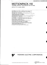 Preview for 275 page of YASKAWA MOTIONPACK-110 Descriptive Information