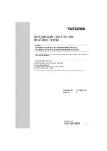 YASKAWA MOTOMAN-MFL15D-875 Instructions Manual preview