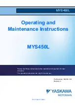 Preview for 1 page of YASKAWA MOTOMAN MYS450L Operating And Maintenance Instructions Manual