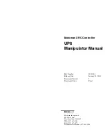 Preview for 1 page of YASKAWA Motoman UP6 Instructions Manual