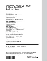 Preview for 256 page of YASKAWA P1000 Quick Start Manual