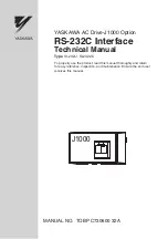 YASKAWA SI-232/J Technical Manual предпросмотр