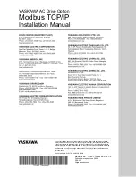 Preview for 84 page of YASKAWA SI-EM3D Installation Manual