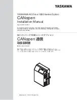 Preview for 1 page of YASKAWA SI-S3/V Series Installation Manual