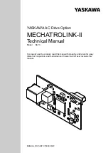 YASKAWA SI-T3 MECHATROLINK-II A1000 Series Technical Manual предпросмотр