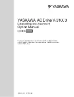 Preview for 1 page of YASKAWA V1000 Series Option Manual