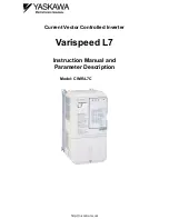 YASKAWA Varispeed L7 Instruction Manual preview