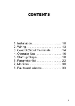 Preview for 9 page of YASKAWA Varispeed V7 Series Quick Start Manual