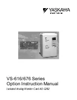 Предварительный просмотр 1 страницы YASKAWA VS-616 Series Option Instruction Manual