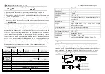 Предварительный просмотр 1 страницы Yatai GDJ-311 V Series User Manual